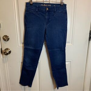 Anthropologie x MiH Made Heaven Jeans The Paris Jean Mid Rise Cropped Slim Leg